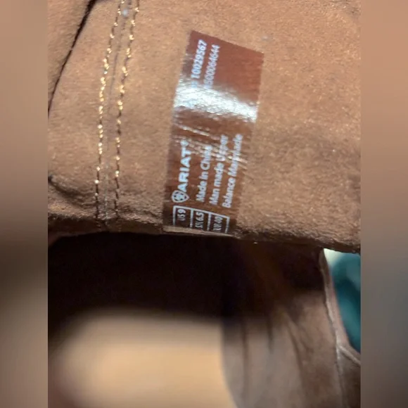 Ariat Tan Leather Ankle Boots with Buckle Detail Women’s Size 9 - Picture 6 of 8